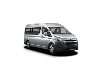 Toyota Hiace with driver