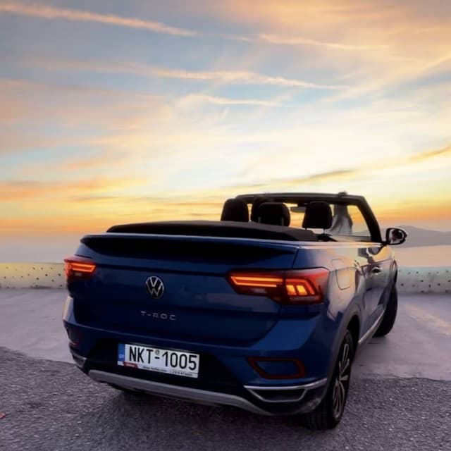 Photo by KING WAI L. about renting a Volkswagen T-Roc Cabriolet in Santorini (10/30/24)