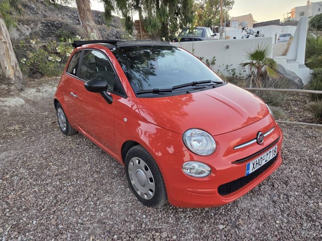 Foto 2 van Dirk L. over het huren van een Fiat 500 Cabrio op Santorini luchthaven (17-7-25)