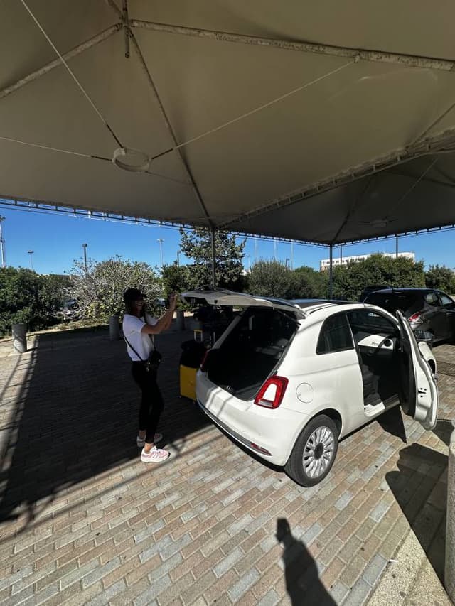 Photo 1 by Radoslaw J. about renting a Fiat 500 at Olbia Airport (10/6/24)