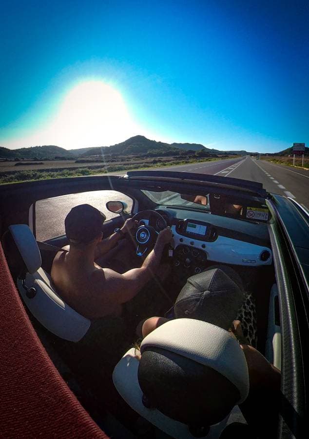 Photo 1 by Vinicius S. about renting a Peugeot 108 Cabrio in Menorca (9/28/22)