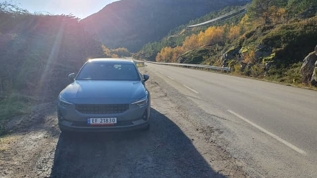 Photo 2 by Geraldine D. about renting a Polestar 2 in Svolvaer (10/9/24)