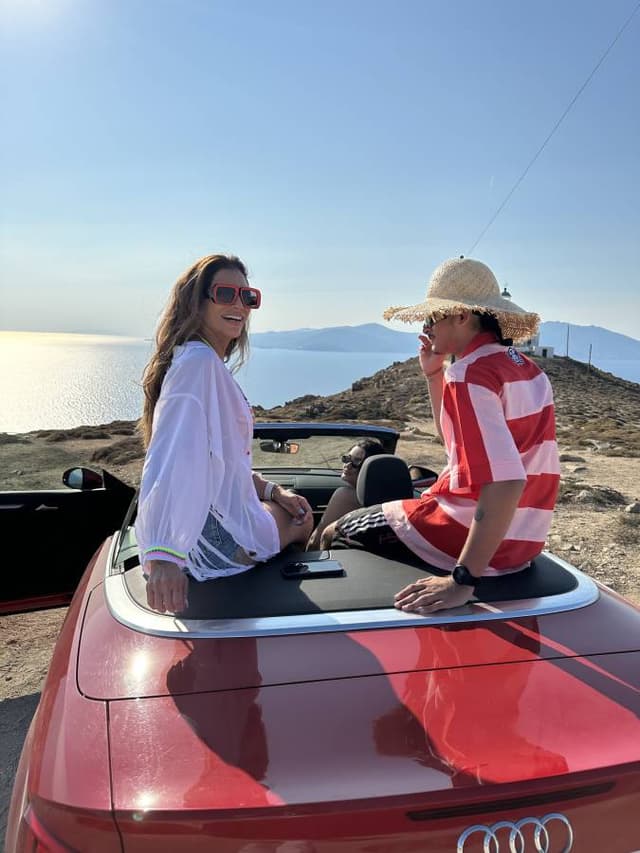 Photo by Manish G. about renting a Audi A3 Cabrio at Mykonos Airport (7/20/23)
