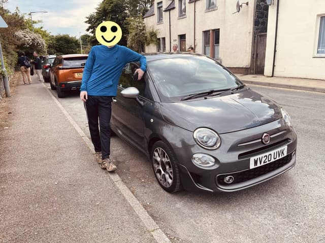 Photo by Jessica T. about hiring a Fiat 500 in the United Kingdom (28.06.23)