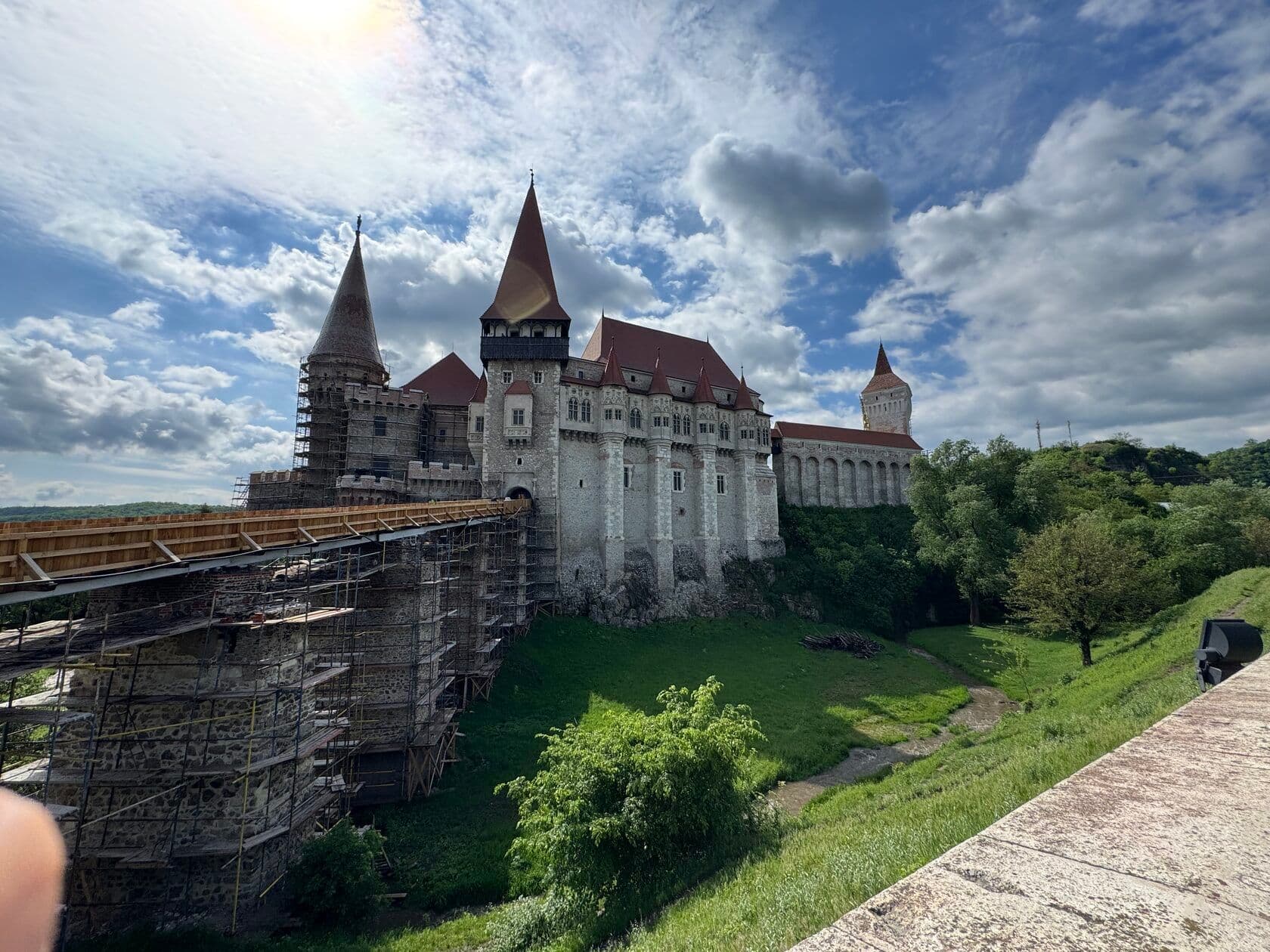 Turnul de Apă din Iosefin într-o zi însorită, în timpul unei vacanțe în familie.