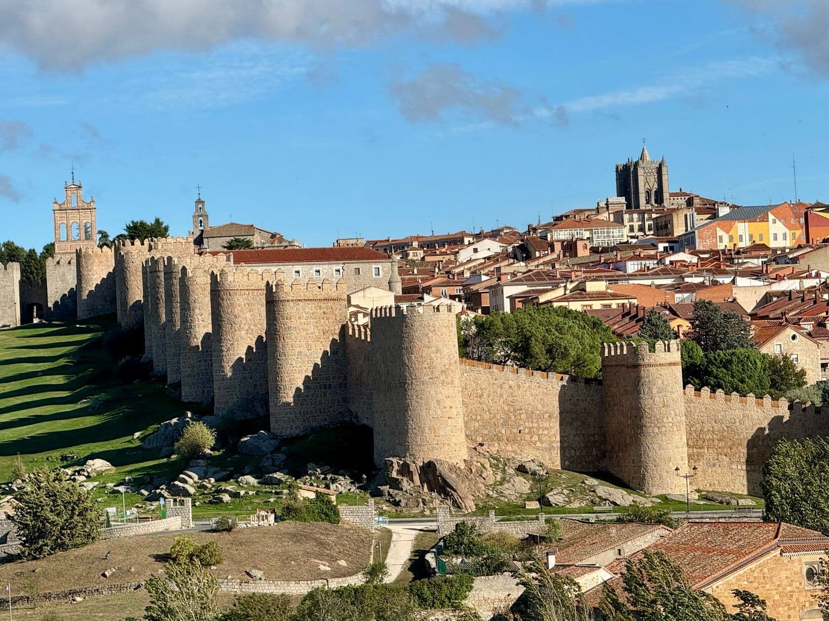 The Walls of Ávila during a summer family vacation